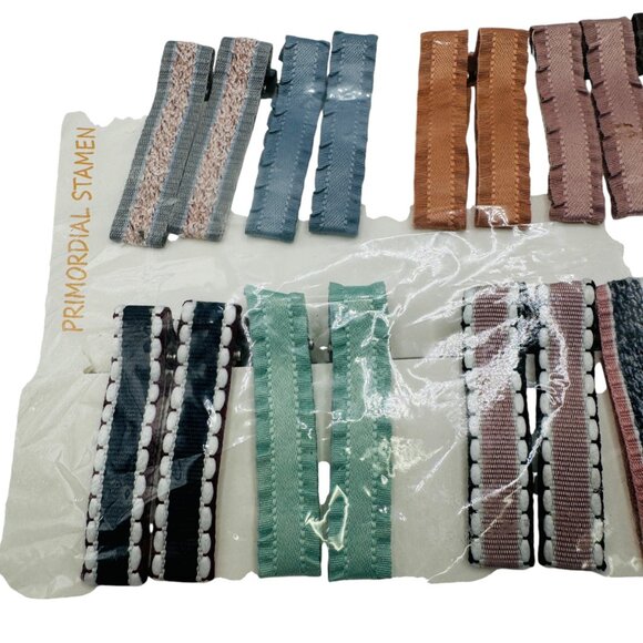 Primordial Stamen Assorted Hair Clip Set - 20 Pieces Mixed Colors & Patterns Tex - Picture 2 of 5